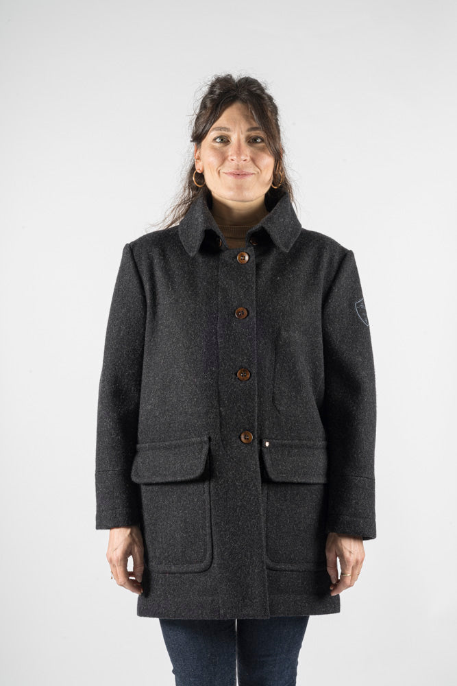MANTEAU TROIS QUART / ANTHRACITE F
