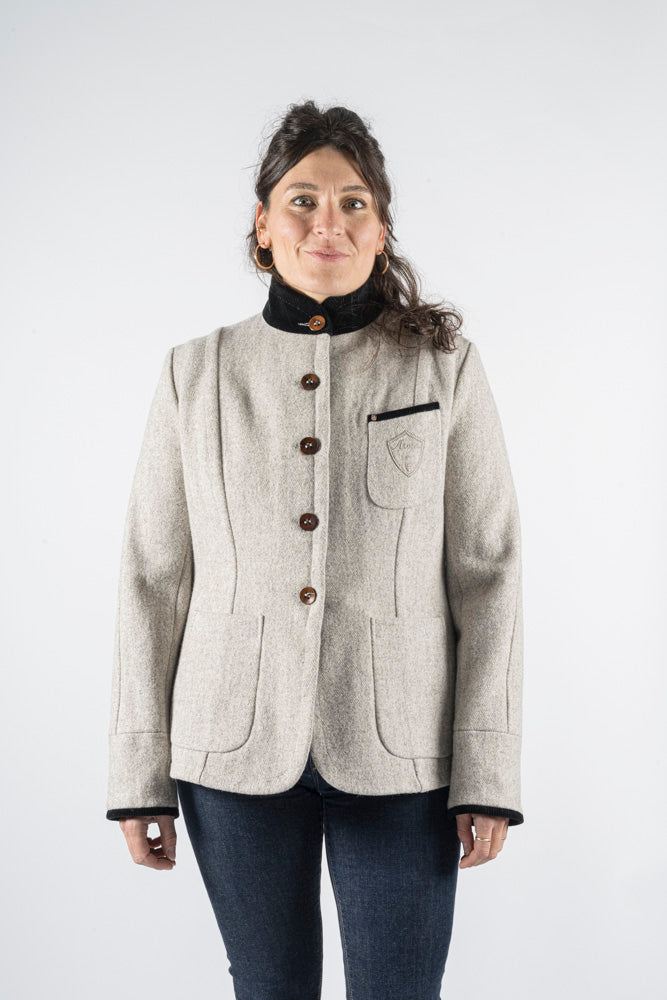 VESTE COL DEBOUT / FALAISE F