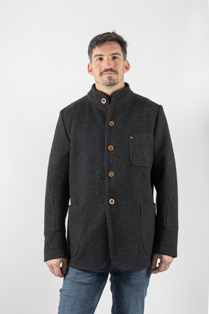 VESTE COL DEBOUT / ANTHRACITE