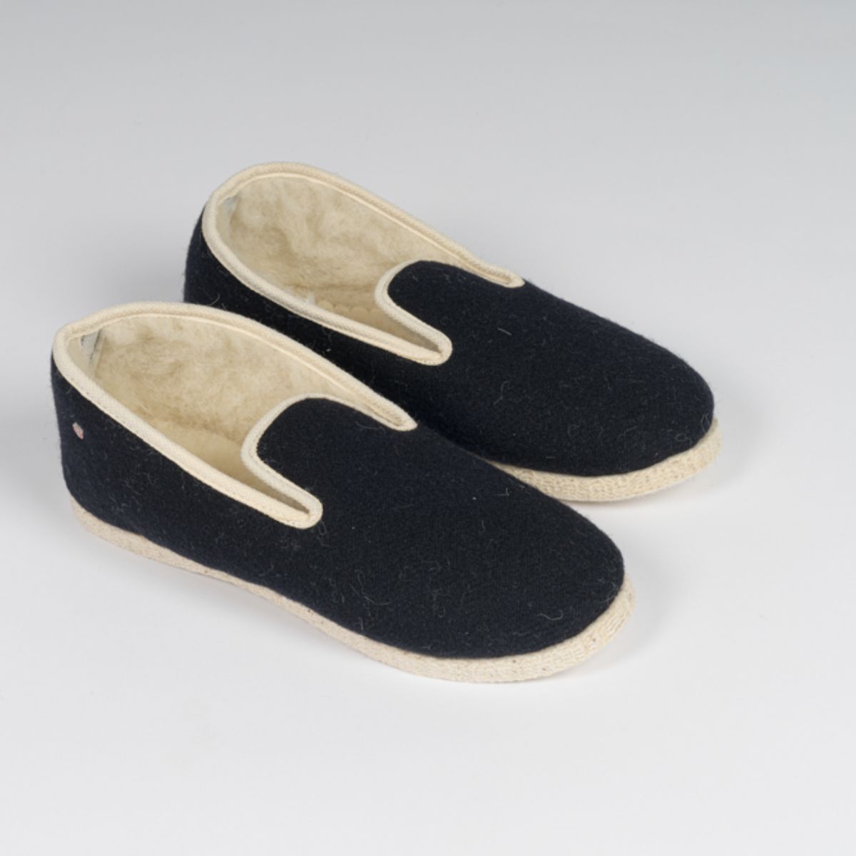 Chaussons pantoufles bleu marin homme femme Alpigène