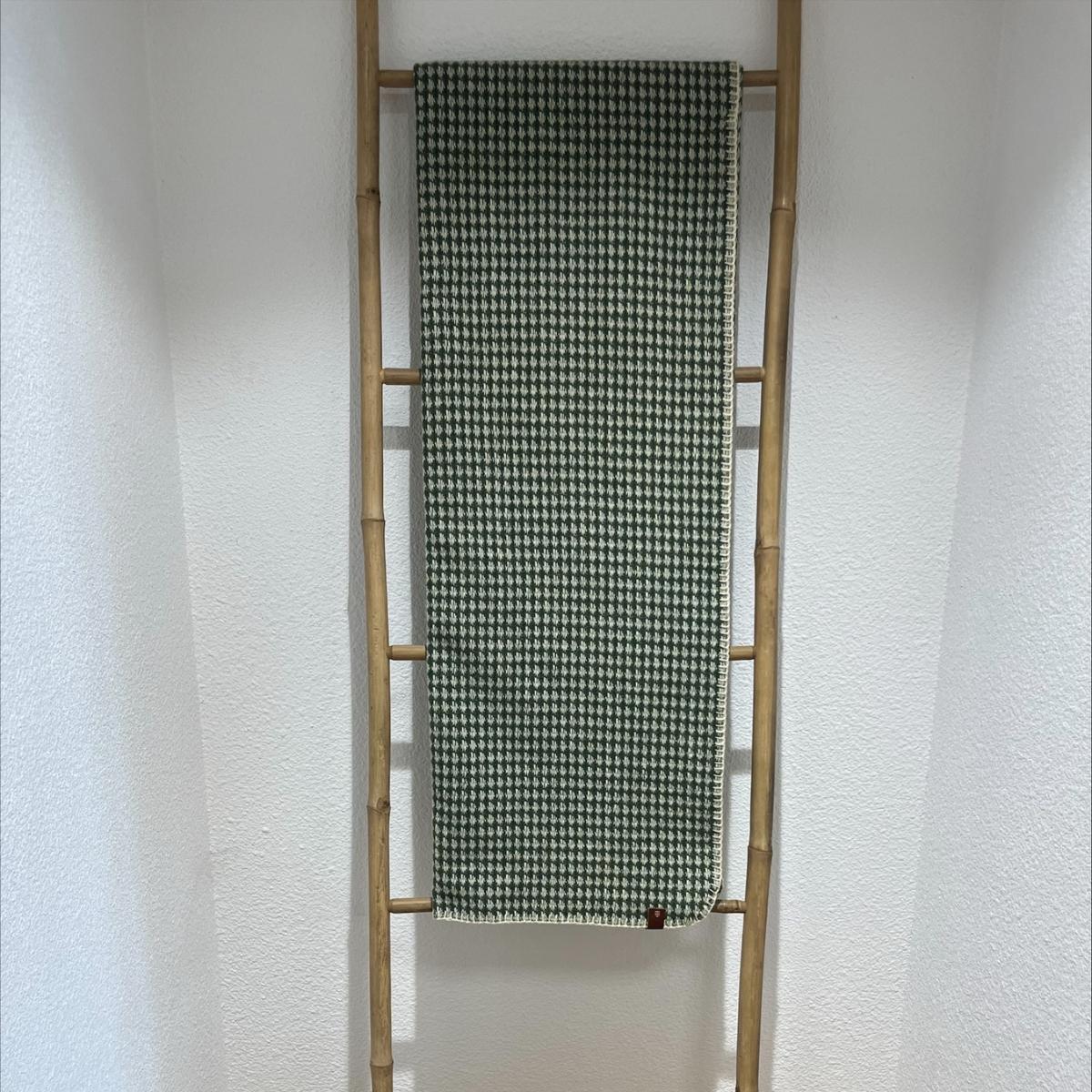 Anemone / Jade Green Wool Throw