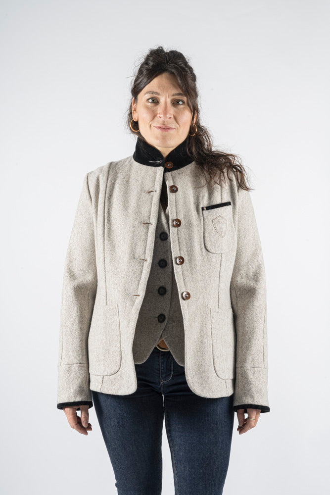 VESTE COL DEBOUT / FALAISE F