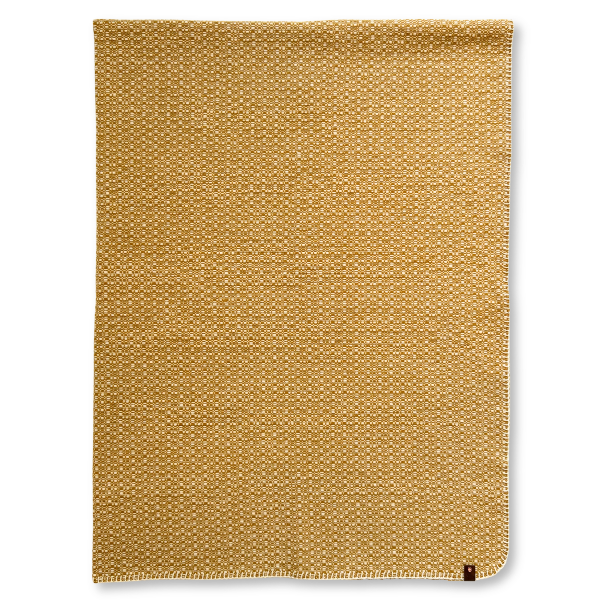 Plaid en laine pour canapé Ancolie couleur ocre