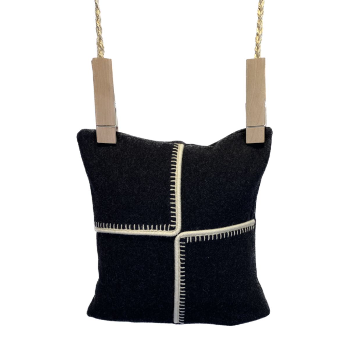 Coussin pour canapé et fauteuil Héritage anthracite et écru