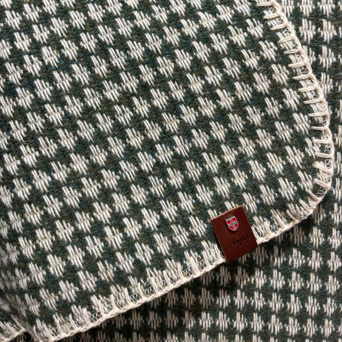 Anemone / Jade Green Wool Throw